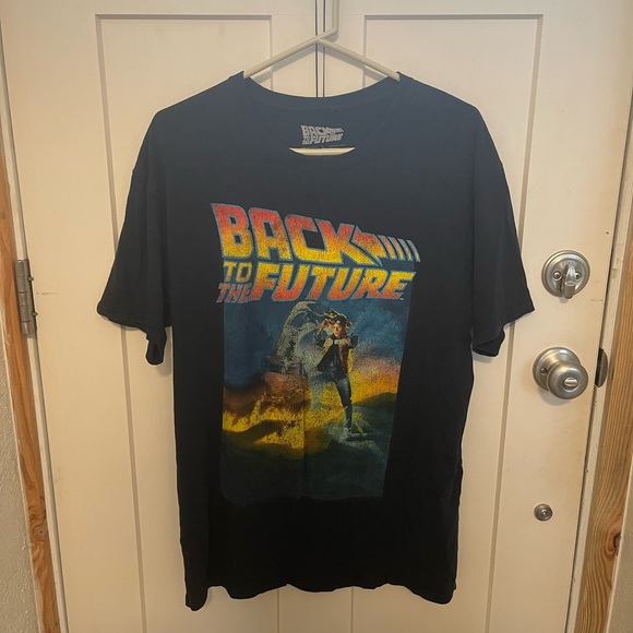 Authentic Back to The Future Retro T-Shirt - Picture 1 of 2